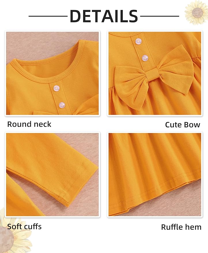 oklady Toddler Baby Girl Clothes Solid Color Ruffle Tops Floral Pants with Headband Fall Winter Cute Girl Outfits