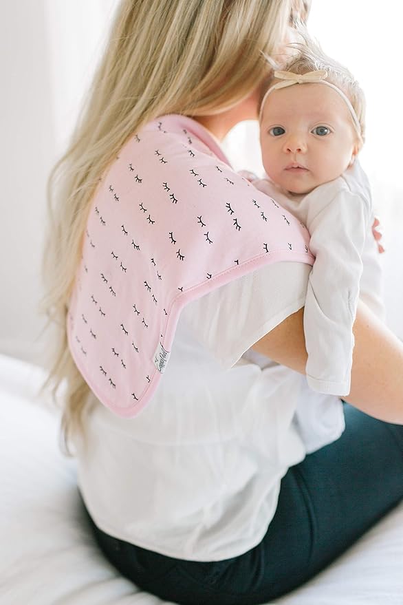 Copper Pearl Baby Burp Cloth Large 21''x10'' Size Premium Absorbent Triple Layer 3 Pack Gift Set Sassy