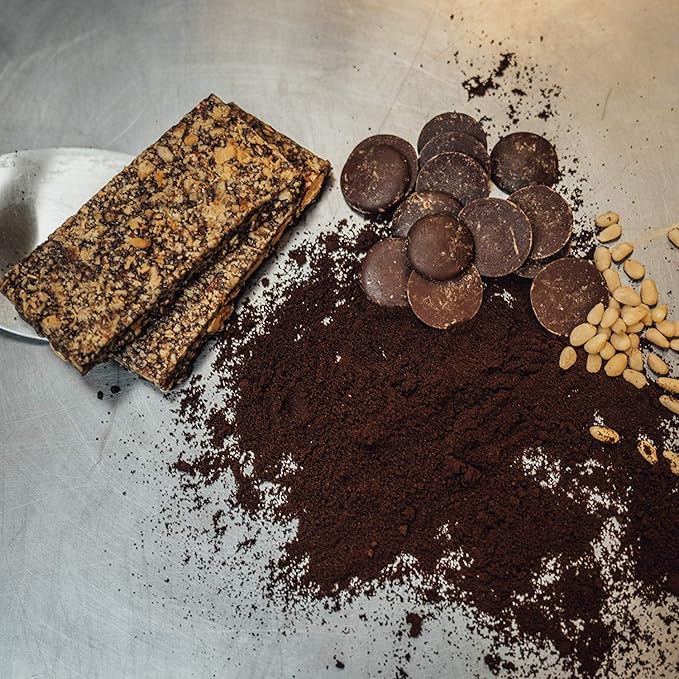 Taos Bakes Snack Bars - Piñon Coffee + Dark Chocolate - Gluten Free, Non-GMO Healthy Granola Bars - Nutritious & Delicious Baked Bars - 1.8oz