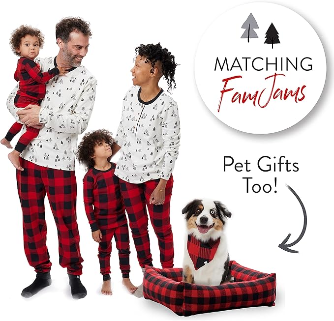 HonestBaby 4 Piece Pajamas Sleepwear Pjs 100% Organic Cotton for Infant Baby and Toddler Boys, Girls, Unisex