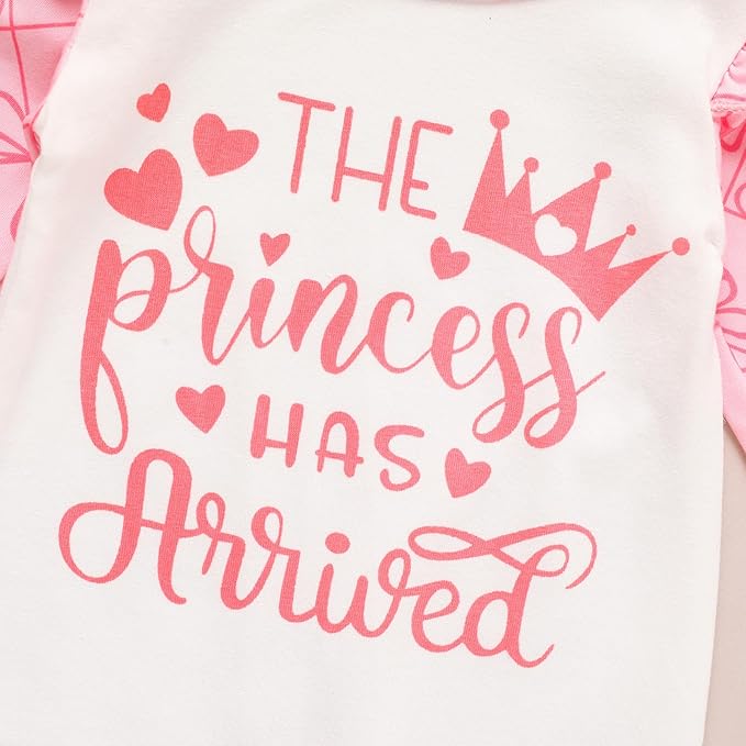 GRNSHTS Newborn Baby Girl Romper Infant Letter Print Jumpsuit Floral Bodysuit+Hat+Headband+Gloves Coming Home Clothes Outfits