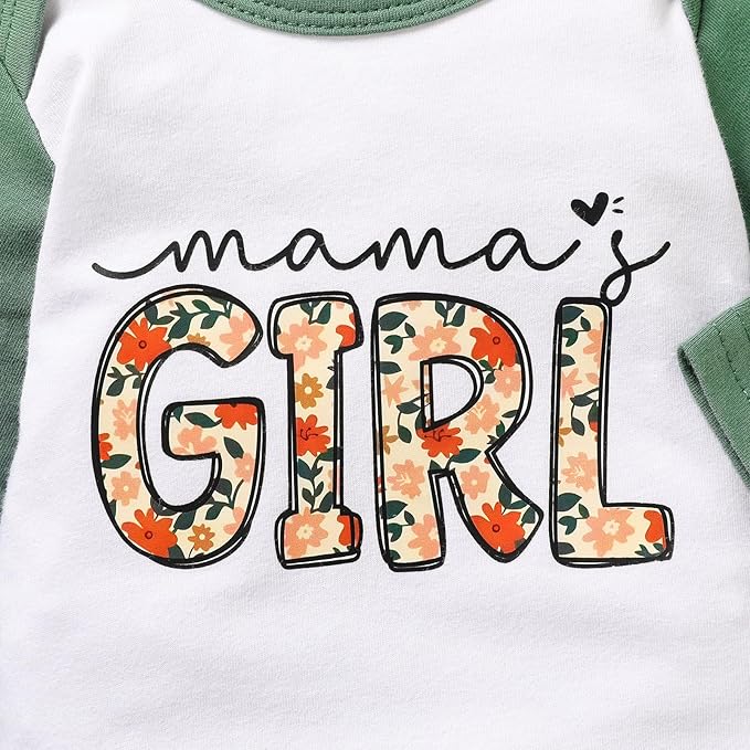 Sinhoon Newborn Baby Girl Romper Infant Letter Print Bodysuit Jumpsuit+Hat+Gloves+Socks 4Pcs Coming Home Clothes Outfit