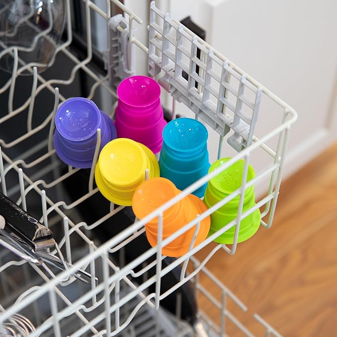 Fat Brain Toys Suction Kupz - Creative Tactile Learning Sensory Toys for Babies & Toddlers, Cups