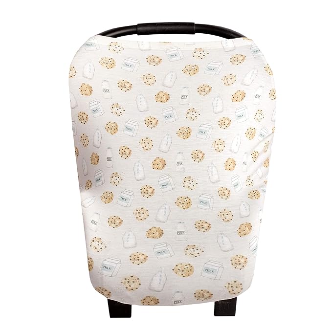 Copper Pearl Multi-Use Cover: Car Seat, Nursing, and Stroller Cover for Sun - Stretchy Fabric, All-Season Use, Stylish Designs, Easy Access for Moms - Chip