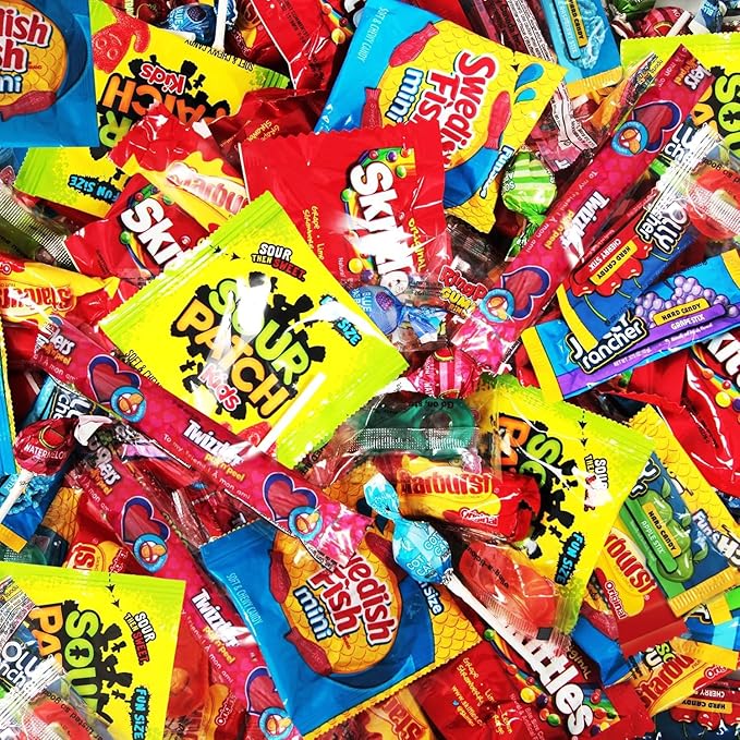 Bulk Candy Mix Variety Pack - 5lb Pack of Individually Wrapped Assorted Sweets for Party Favors, Candy Buffets, Goodie Bags, Gifting, and Office Treats