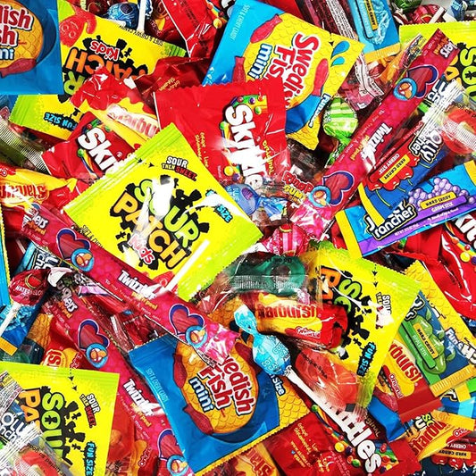Bulk Candy Mix Variety Pack - 5lb Pack of Individually Wrapped Assorted Sweets for Party Favors, Candy Buffets, Goodie Bags, Gifting, and Office Treats