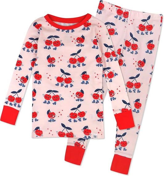 HonestBaby unisex-baby Celebration 2-piece Pajamas Sleepwear Pjs 100% Organic Cotton for Baby, Toddler, Kids