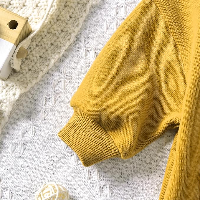 Unutiylo Unisex Baby Boys Girls Long Sleeve Infant Baby Zipper Hooded Jumpsuits Romper Loose Outfit Clothes