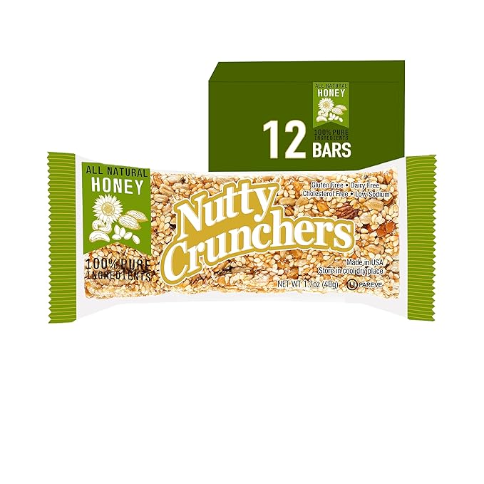Nutty Crunchers Bars (12 Bars/box, Honey)