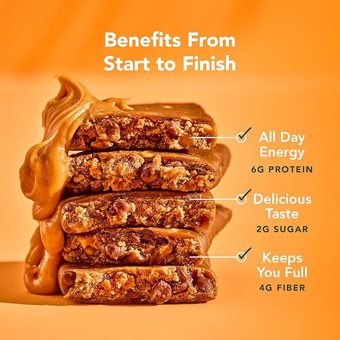 ALOHA Organic Plant Based Protein Bar MINIS |Peanut Butter Chocolate Chip | 20 Count, 24g Bars | Vegan, Low Sugar, Gluten Free, Low Carb, Non-GMO, Stevia Free, Soy Free, No Sugar Alcohols