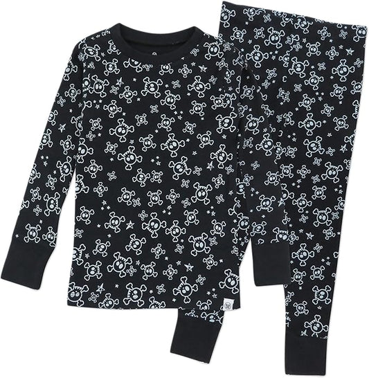 HonestBaby unisex-baby Celebration 2-piece Pajamas Sleepwear Pjs 100% Organic Cotton for Baby, Toddler, Kids