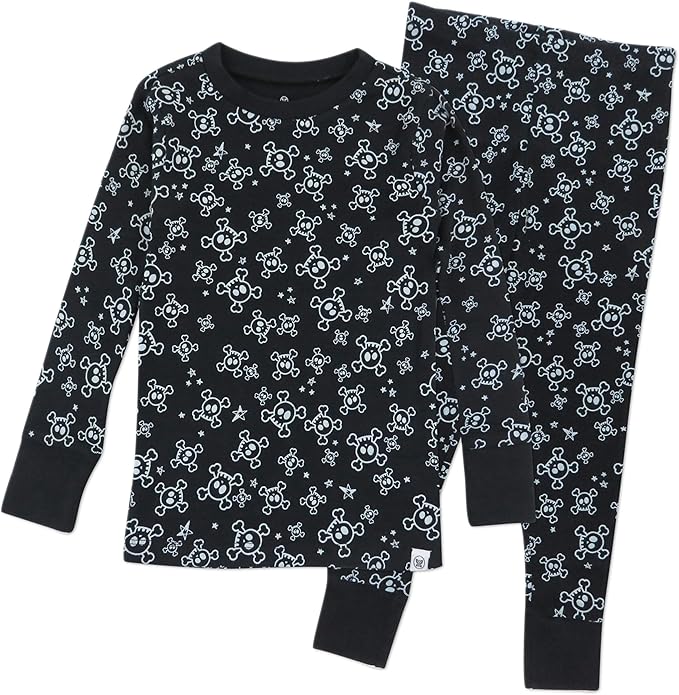 HonestBaby unisex-baby Celebration 2-piece Pajamas Sleepwear Pjs 100% Organic Cotton for Baby, Toddler, Kids