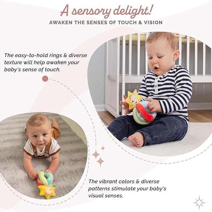 Sophie la girafe Classical Creation Birth Gift Set | Includes Sophie la girafe Plush Rattle, Gift Bag & Card | Handcrafted in France | Comfort & Soothe | Awaken All 5 Senses