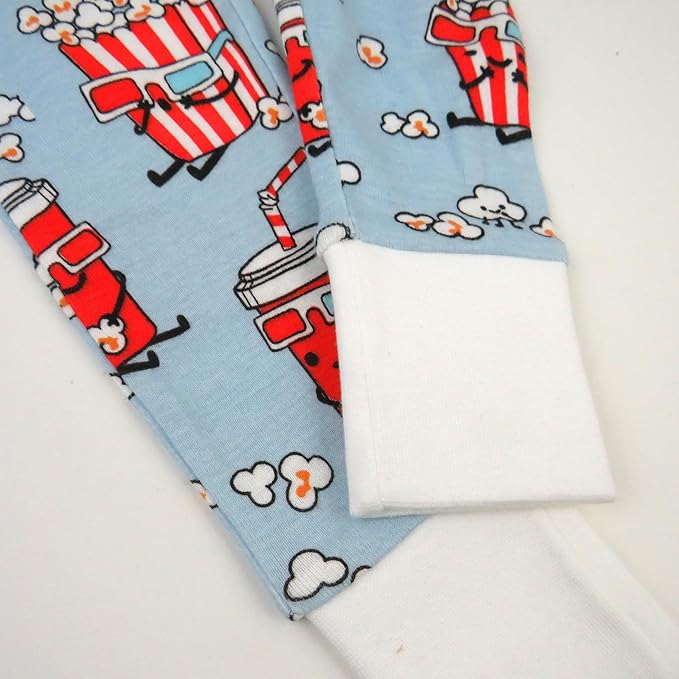 HonestBaby 2-Piece Pajamas Sleepwear Pjs 100% Organic Cotton for Baby, Toddler, Kids, Boy