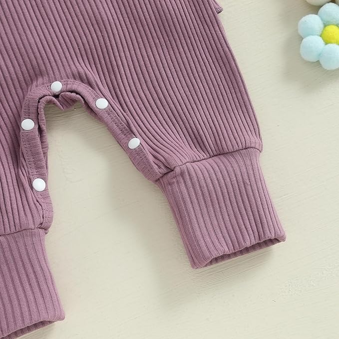 Newborn Girl Clothes Baby Girl Coming Home Outfit Zipper One-piece Outfits Ruffle Footie Bodysuit Jumpsuit Headband