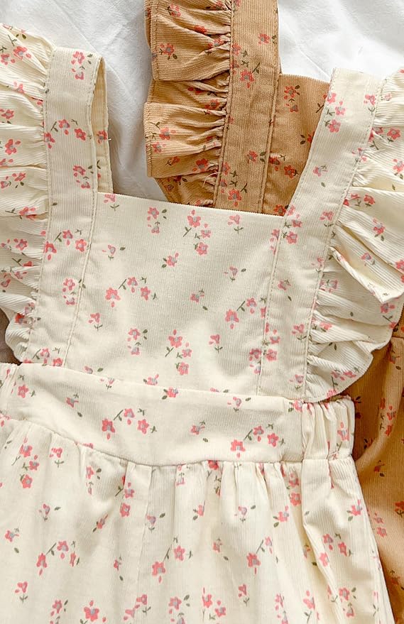 Toddler Baby Girl Summer Floral Sleeveless Romper - Ideal for 3M - 24M