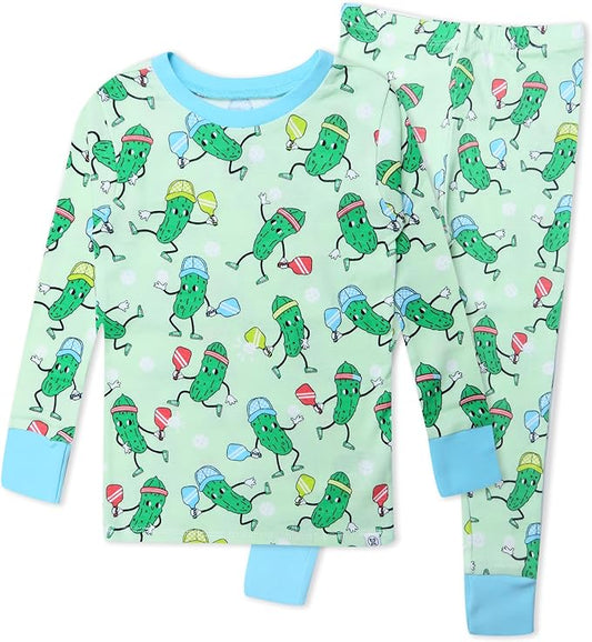 HonestBaby 2-Piece Pajamas Sleepwear Pjs 100% Organic Cotton for Baby, Toddler, Kids, Boy