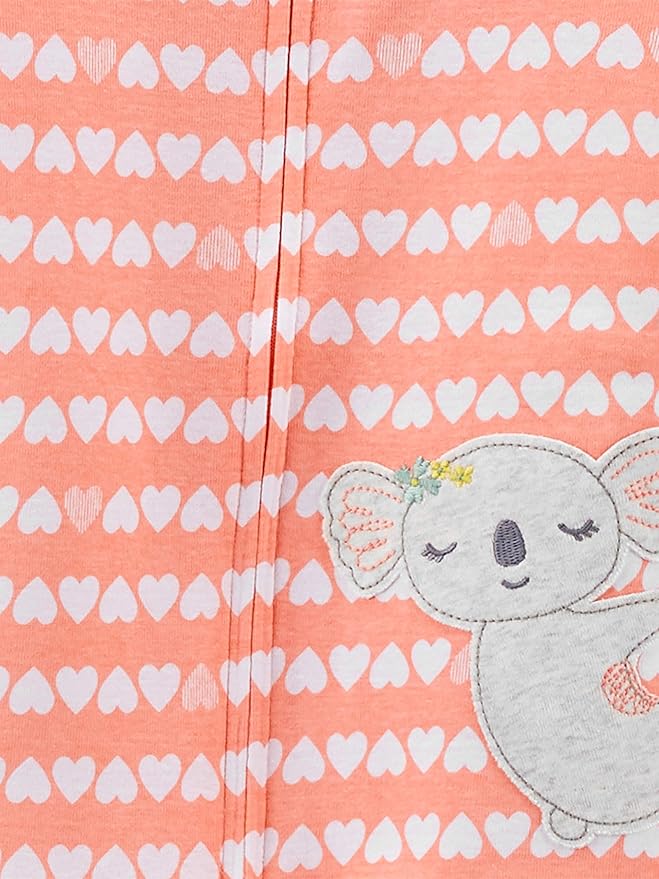 Simple Joys by Carter's Girls' 3-Pack Snug Fit Footed Cotton Pajamas