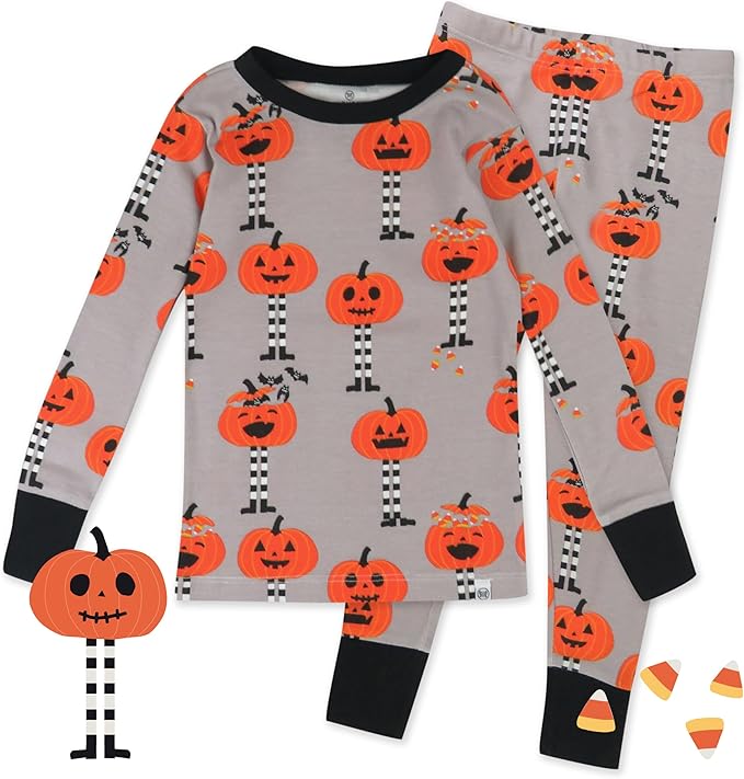 HonestBaby unisex-baby Celebration 2-piece Pajamas Sleepwear Pjs 100% Organic Cotton for Baby, Toddler, Kids