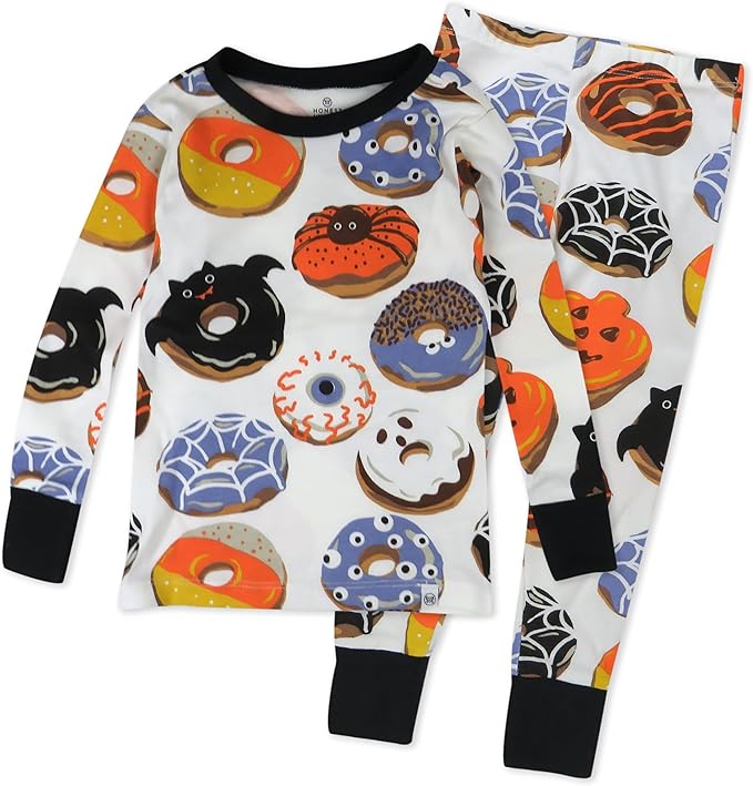 HonestBaby unisex-baby Celebration 2-piece Pajamas Sleepwear Pjs 100% Organic Cotton for Baby, Toddler, Kids