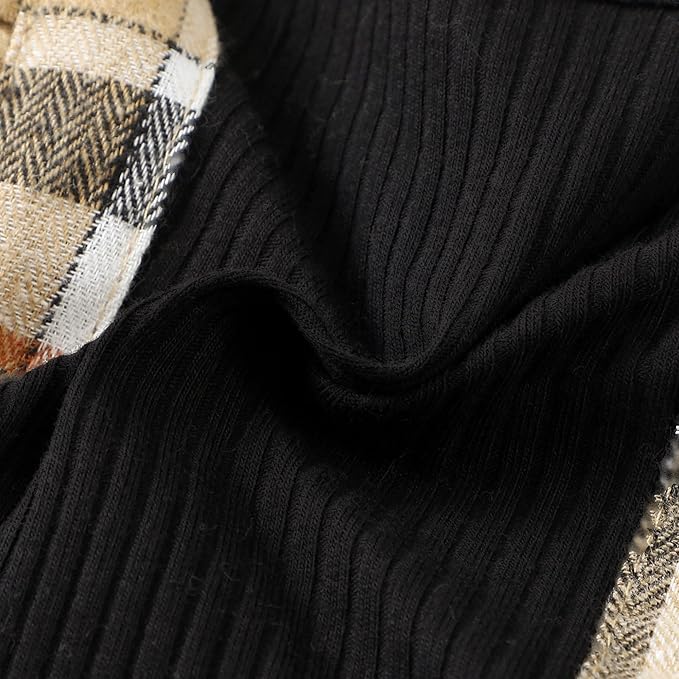 Newborn Infant Baby Girl Clothes Fall Winter Plaid Long Sleeve Jumpsuit One Piece Romper Bodysuit Baby Overalls Outfits