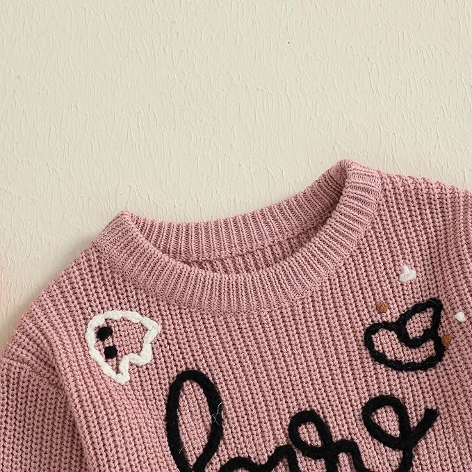 FYBITBO Baby Girl Boy Sweater Knit Oversized Pullover Sweatshirt Romper Onesie Warm Fall Winter Clothes Outfit Newborn