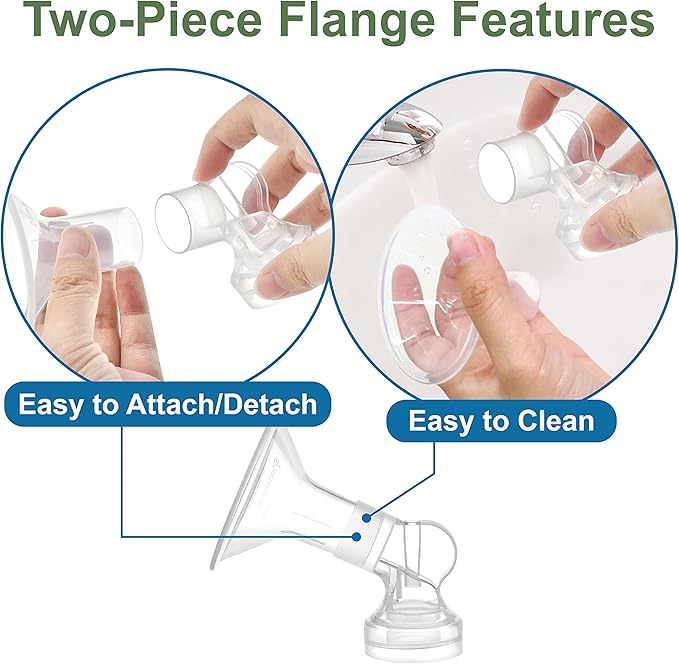 Maymom MyFit Pump Parts 21mm Compatible with Medela Breast Pump Parts Flange Use on Medela Pump in Style Personalfit Connector
