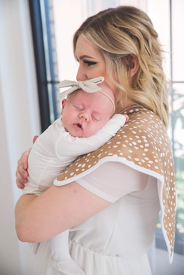 Copper Pearl Baby Burp Cloth Small 21''x10'' Size Premium Absorbent Triple Layer 3-Pack Gift Set 'Autumn'