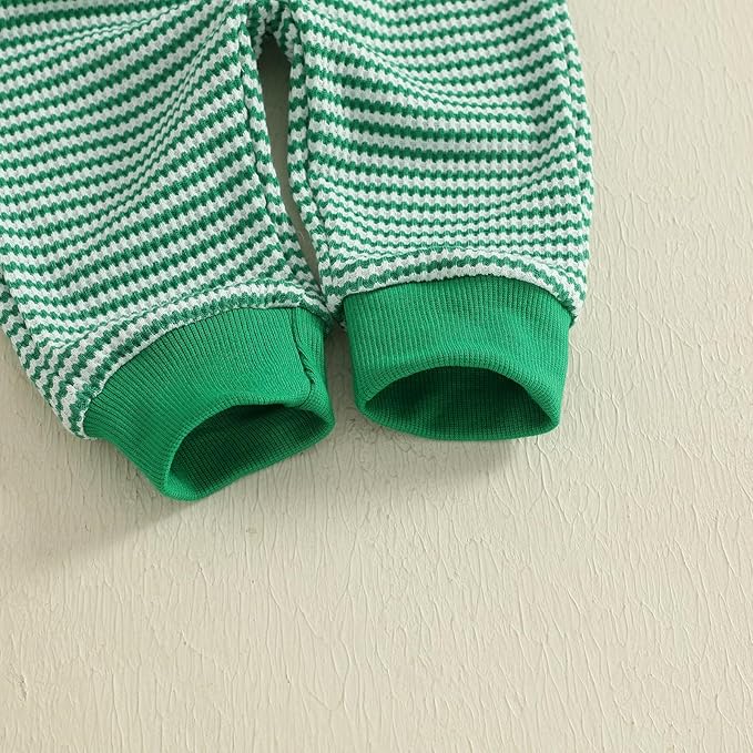 CIYCUIT Toddler Baby Boy Outfits Striped Sweatshirt Pants Clothes Set