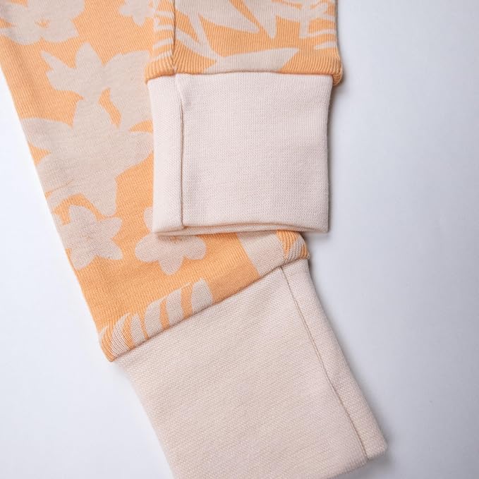 HonestBaby baby-girls 2-piece Pajamas Sleepwear Pjs 100% Organic Cotton for Baby, Toddler, Kids, Girl