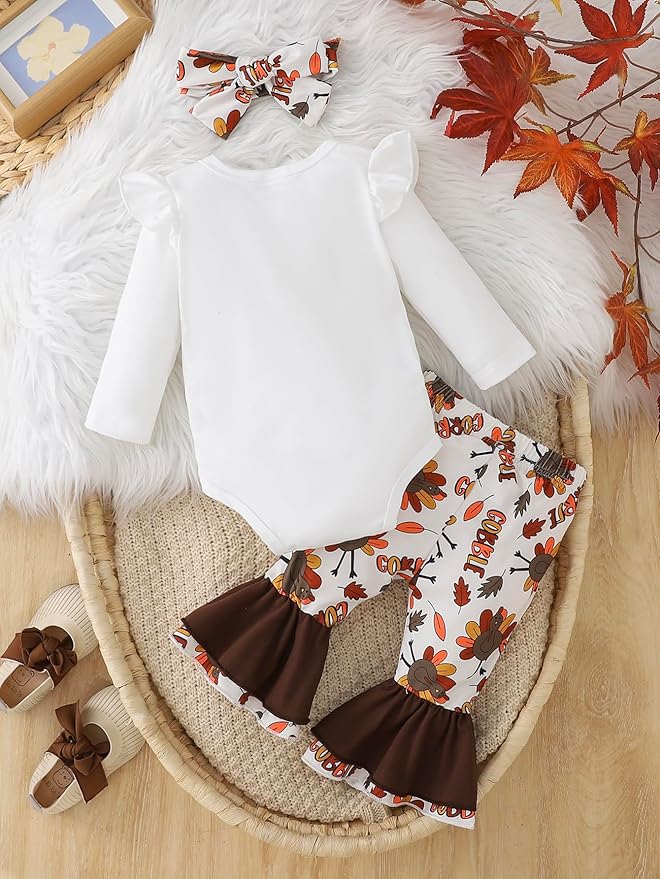 Baby Girl Clothes Newborn Infant Outfits Cute Summer Clothes Spring Romper Set+Hat+Headband