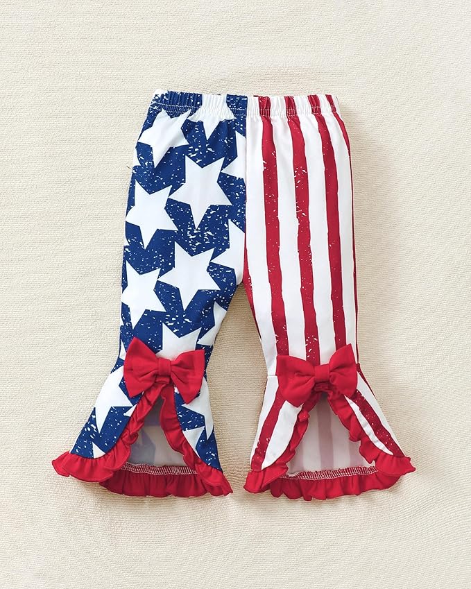 SUNNY PIGGY Newborn Baby Girl Clothes Infant Outfits Romper Floral Fall Outfit Bell Bottoms Pant Sets Hat Headband Flowerpant