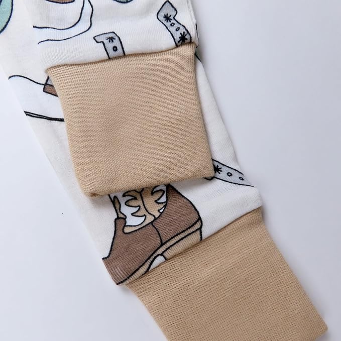 HonestBaby 2-Piece Pajamas Sleepwear Pjs 100% Organic Cotton for Baby, Toddler, Kids, Boy