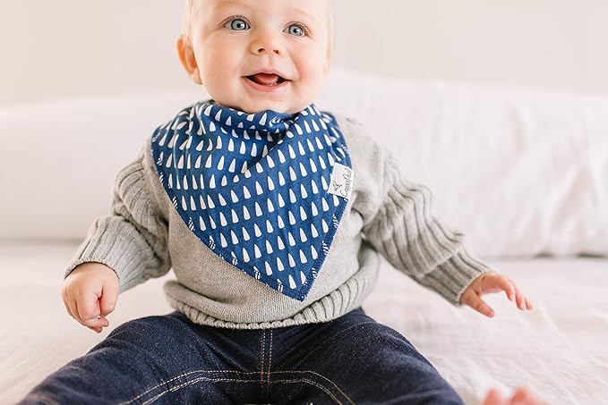 Copper Pearl Baby Bandana Drool Bibs for Drooling and Teething 4 Pack Gift Set “Max