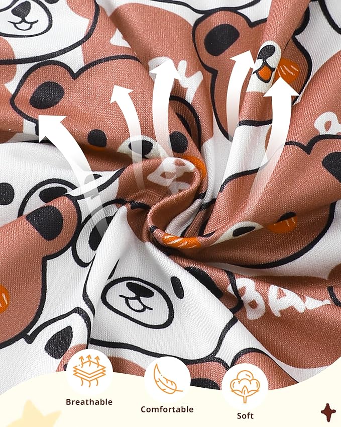 NZRVAWS Baby Boy Clothes Preemie Infant Boy Bear Outfits Jumpsuit Bodysuit Letter Print Romper