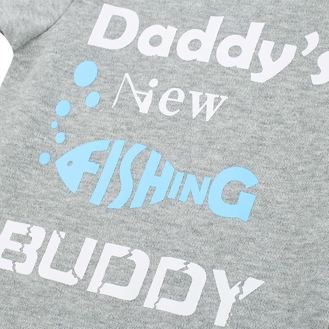 Cnins Funny Baby Bodysuit & Daddy Matching Cotton Outfit for Wild One 1st Birthday, Unisex Newborn Infant Clothes 0-24M