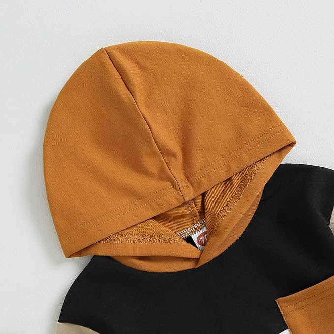 2Pcs Baby Boys Hoodie Tops Pants Set Dinosaur Deer Print Sweatsuit Fall Winter Outfits