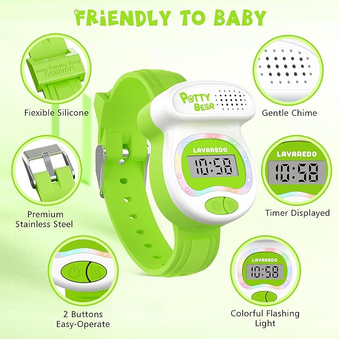 Kids Watch Potty Training Watches for Boys and Girls, Potty Timer Toilet Shape and LED Colorful Lights, Music Reminds Kids It's Time to Go to The Bathroom, Fun Gift for Moms and Toddlers