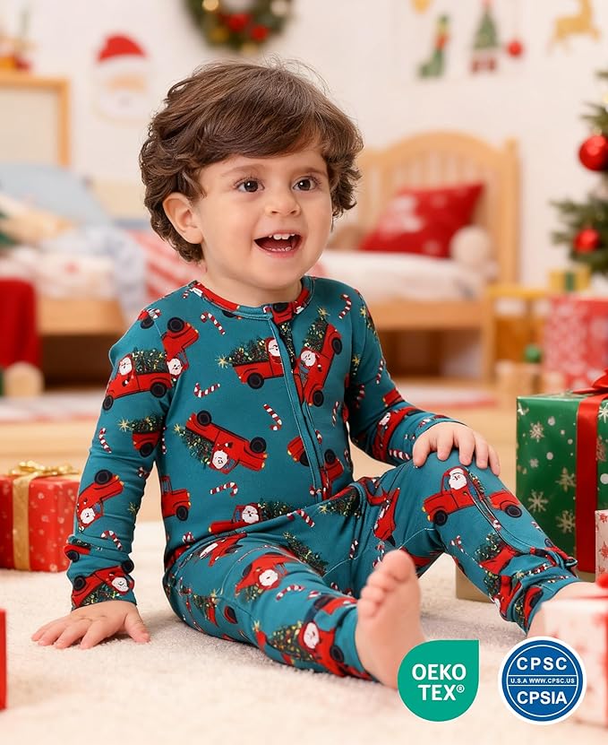 Footless Pajamas Baby Boy Girls, Viscose from Bamboo Baby Pajamas, Two Way Zipper Sleepers, Newborn Pjs