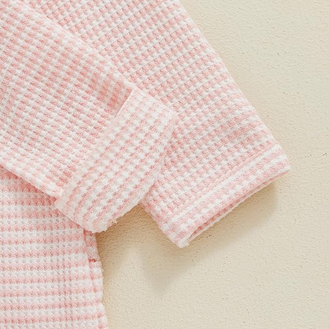 Newborn Girl Clothes Baby Girl Coming Home Outfit Zipper One-piece Outfits Ruffle Footie Bodysuit Jumpsuit Headband