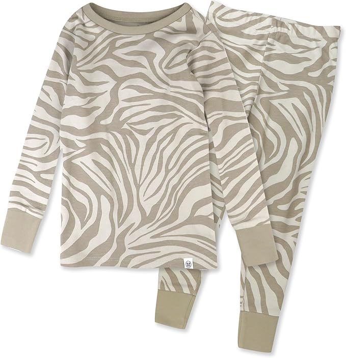 HonestBaby Classics 2-Piece Pajamas Sleepwear Pjs 100% Organic Cotton for Baby, Toddler, Kids