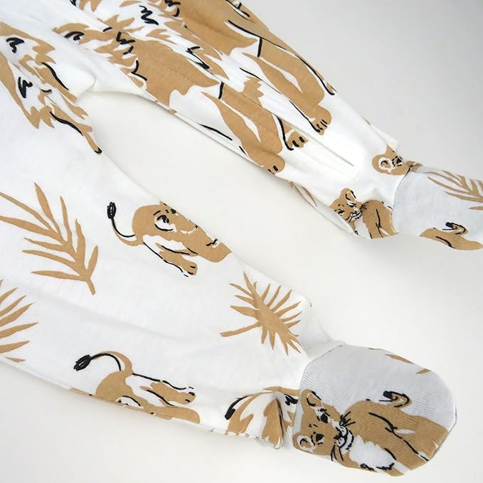 HonestBaby Sleep & Play Footed One-piece Pajama Sleeper 100% Organic Cotton, Baby Boys