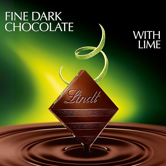 Lindt EXCELLENCE Lime Dark Chocolate Candy Bar, 12 Pack, 3.5 oz. Bar