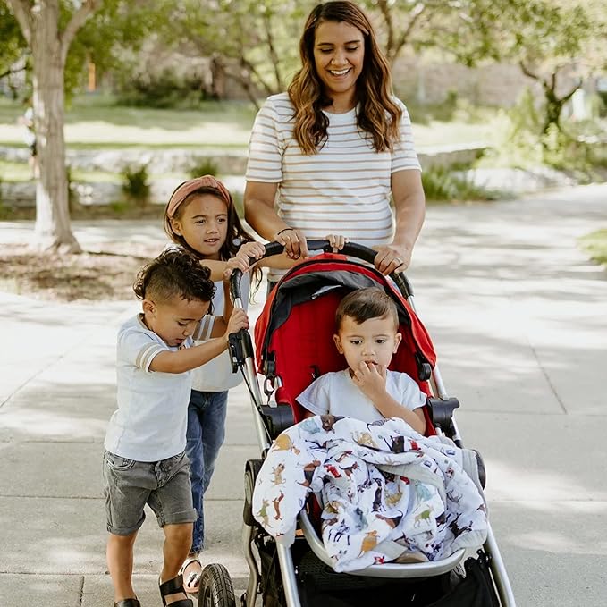 Little Unicorn Newborn Receiving Quilt | Ultra- Soft, Multi-Layered Muslin Fabric | Gift for Newborns & on-The-go (Woof)