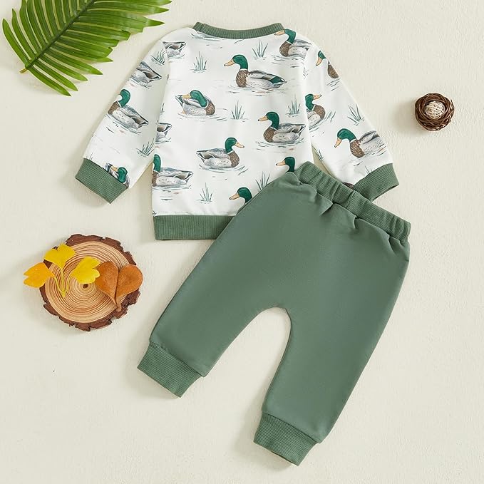 CIYCUIT Toddler Baby Boy Clothes Long Sleeve Sweatshirt Pants Set Fall Winter Outfits