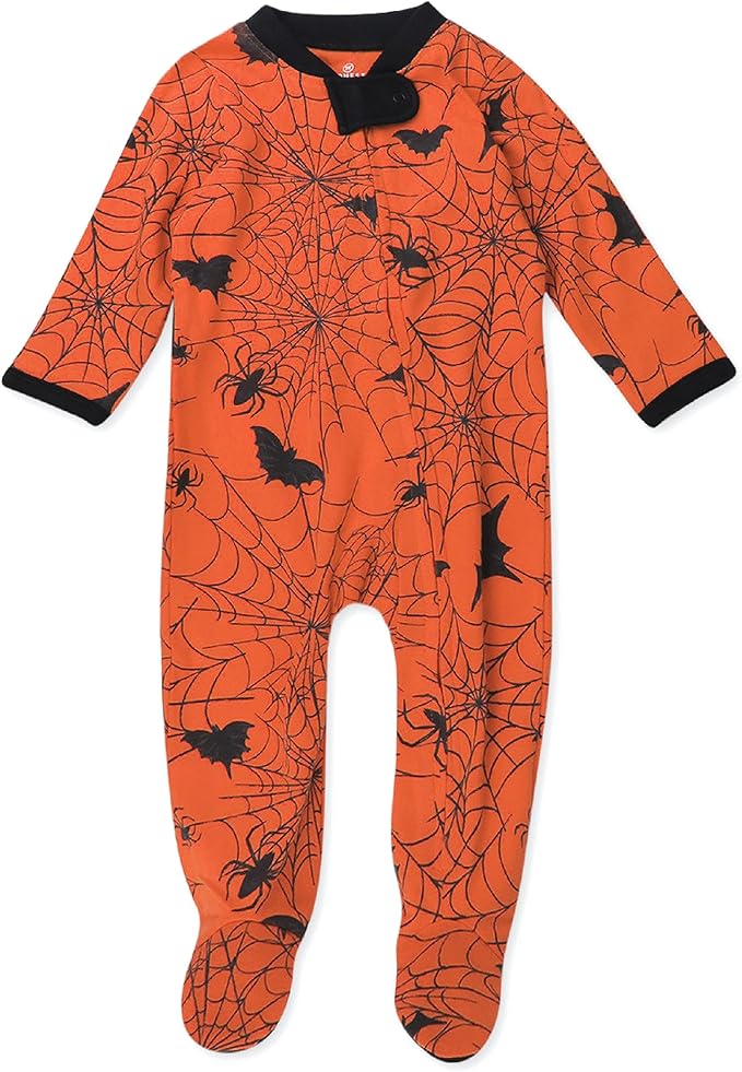 HonestBaby Baby Celebration Sleep & Play Footed One-Piece Pajama Sleeper 100% Organic Cotton