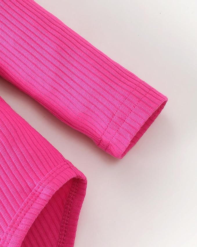 SUNNY PIGGY Baby Girl Clothes Newborn Outfits Infant Ruffle Romper 0-18M Fall Winter Flower Plaid Pants Clothing Set