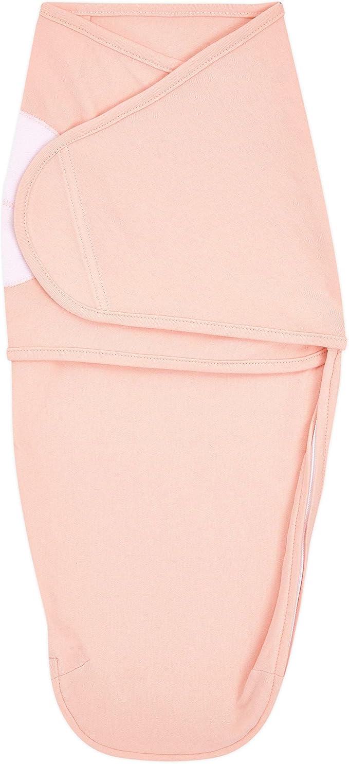 aden + anais Essentials Easy Swaddle Wrap Quick Change with Bottom Zipper, Snug Cotton Knit Baby Wrap Swaddle Blanket for Newborns, TOG 1.0, 5 Pack, Feminine Florals, 0-3 Months, Small/Medium