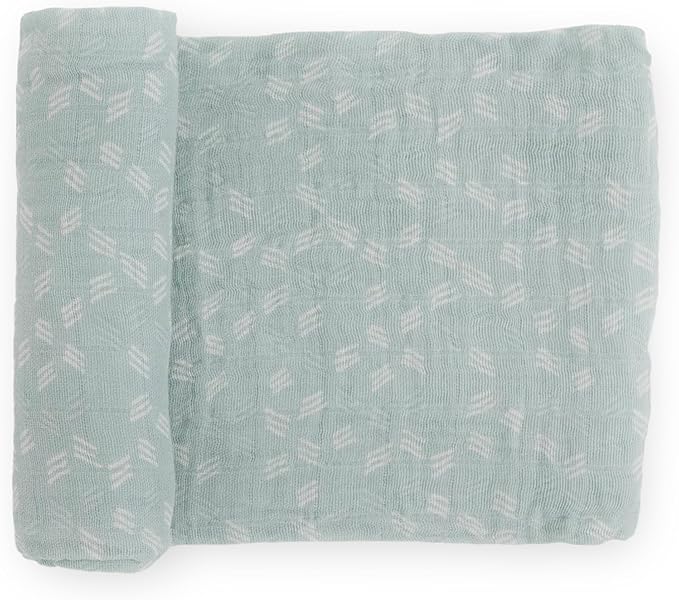 Little Unicorn Premium Cotton Swaddle Baby Blanket | Breathable Fabric | for swaddling, Play, Nursing & More (Misty Field)