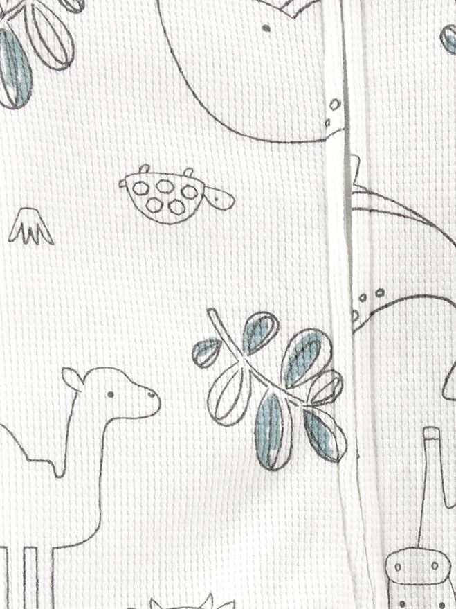 Simple Joys by Carter's unisex-baby 2-way Zip Thermal Footed Sleep and Play, Pack of 2